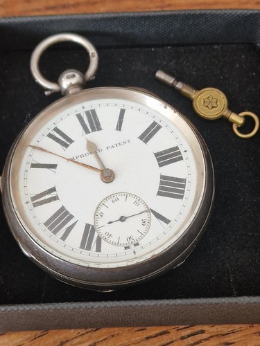 Sterling silver cased antique - sterling,
