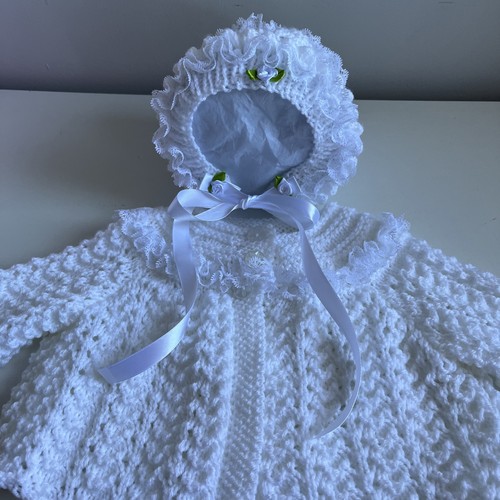 Knitted matinee jacket - matinee,