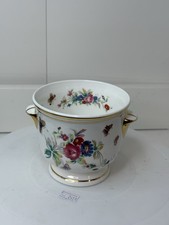 NATIONAL TRUST BONE CHINA PLANTER JARDINIERE FLOWER POT FLORAL BUTTERFLIES GILT