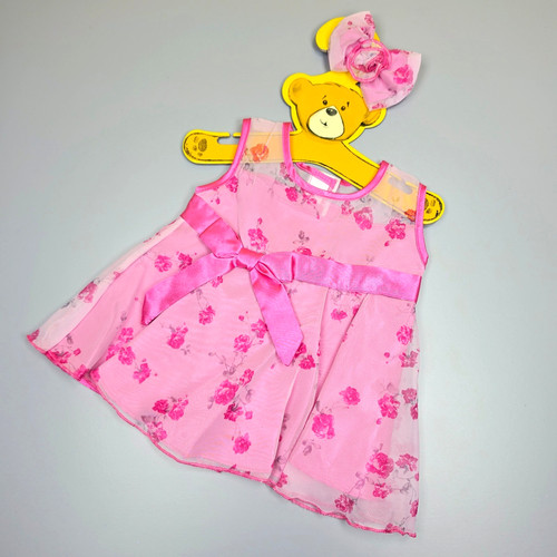 Build bear pink floral - a,