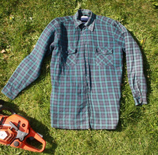 Green/Blue Lumber Jack Padded Shirt Woodman by Argatta