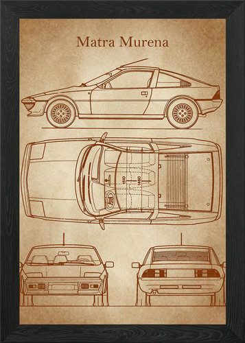 Matra murena 1981 old - 1981, framed
