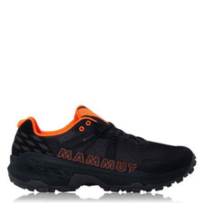 MENS MAMMUT SERTIG II LOW GTX WALKING SHOES - BLACK/ORANGE - ALL SIZES GORE-TEX