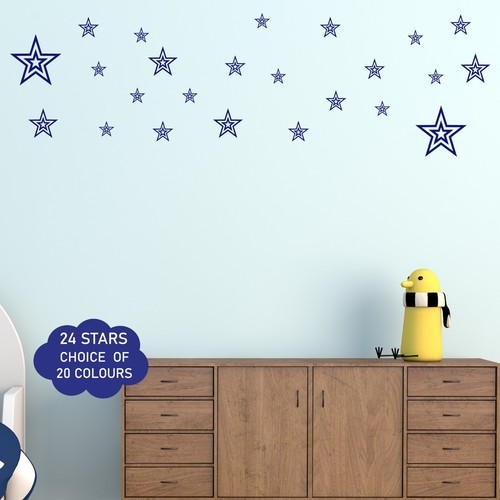 Star wall stickers girls boys - stickers,
