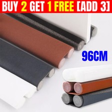 Seal Strip Waterproof Draught Excluder Stopper·Double Foam Door Bottom·Guard UK
