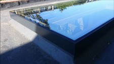 Flat Roof Window- Skylight. Aluminum powder coated frame! Made to measure!