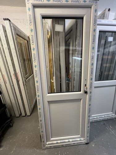 Upvc single door white - in,