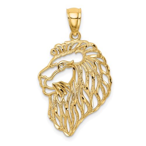 Lion profile pendant charm - profile,