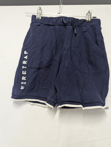 Boys navy firetrap shorts 8 - navy,