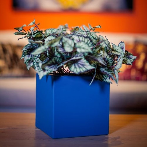 Fibreglass cube planter 40cm - , x