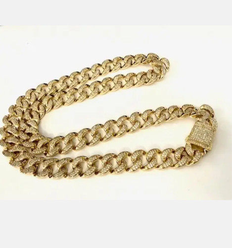 Necklace 14k gold - necklace, rhodium