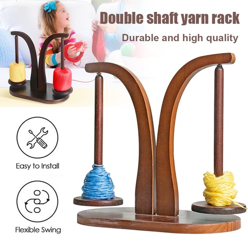 Wooden yarn holder symmetrical - wooden,