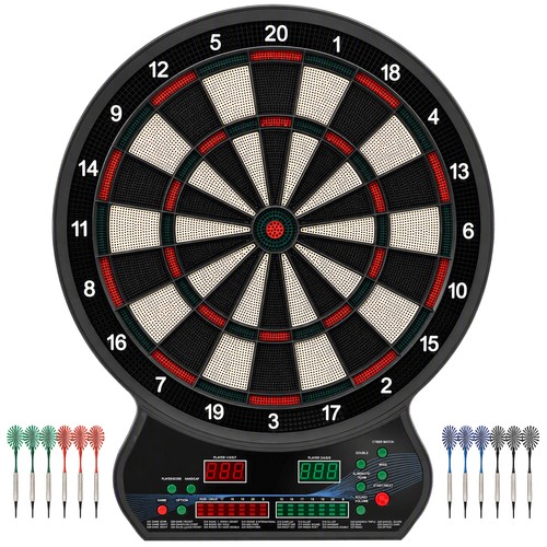 Homcom led dartboard - led,