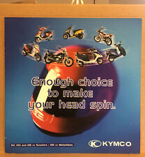 Genuine Kymco Motorcycle Brochure 50, 100, 125 Scooters/ 125 cc Motorbike  (153)