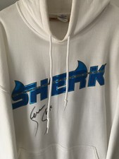 Sean Sherk Signed White XL Hoodie- “The Muscle Shark” UFC - PRIDE F.C - MMA 