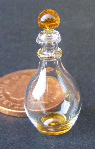 Dolls house glass perfume - glass,