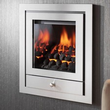The Montana Royale Glass Fronted 4 Sided Hole-in-Wall HE Gas Fire