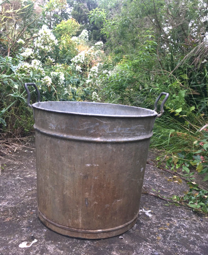 Tall galvanised zinc - galvanised, metal