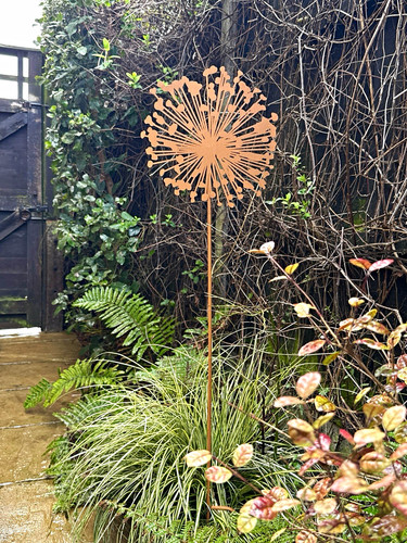 Large metal dandelion - large,