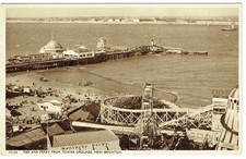 NEW BRIGHTON POSTCARD - PIER &