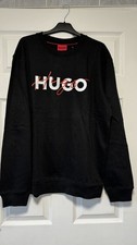 Hugo boss signature jumper in black