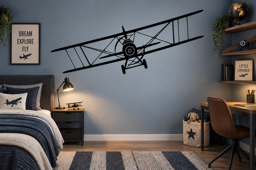 Aeroplane wall art - art, decal