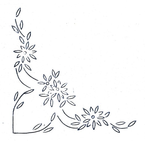 Vintage embroidery transfer - vintage,