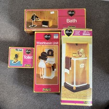 Sindy Shower, Bath, Toilet & Sink all Boxed & Complete