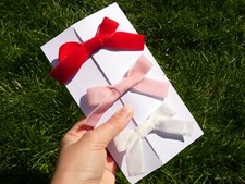 Set of 3x Red, Pink and White