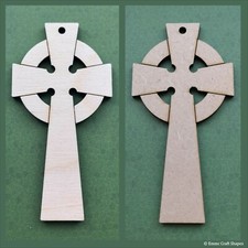 Wooden celtic cross shapes - wooden,
