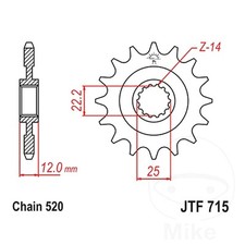 JT Front Sprocket 13 Tooth 520