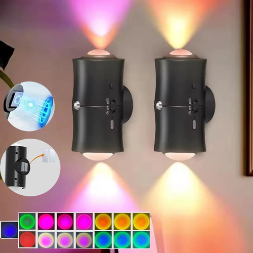 2pcs usb rechargeable rgb - usb,