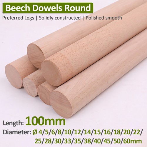 Wooden beech rod diameter - wooden,