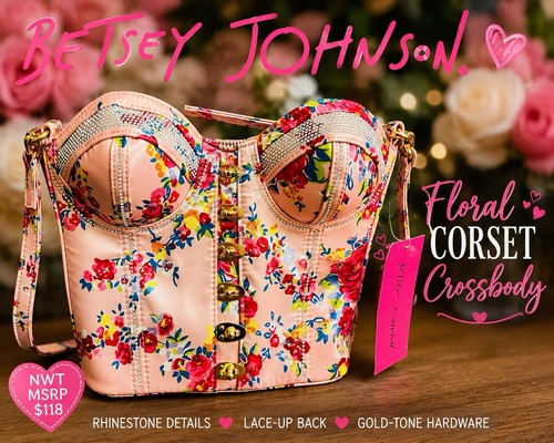 Betsey johnson floral corset - betsey,
