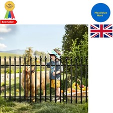 No-Dig Black Metal Fence - 5