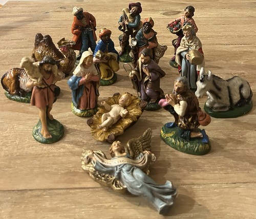 Vintage italian nativity set - vintage,