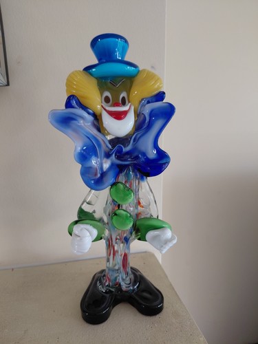 Murano glass clown - murano,
