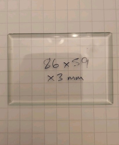 Bevelled carriage clock glass - bevelled,