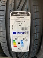 2 (a pair) x 2254018 225/40R18 225 40 18 92Y  XL Uniroyal RainSport 5  (New)