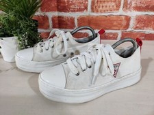 GUESS WHITE TRAINERS UK 6 EU