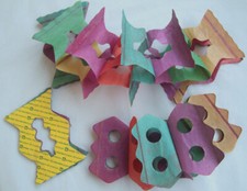 3 Winfield Paper Decorations Honeycomb Paper Chains / Garlands Tree Cut Outs