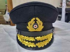 WW2 German Kriegsmarine Visor Cap Admiral Replica Uniform Hat Military Surplus