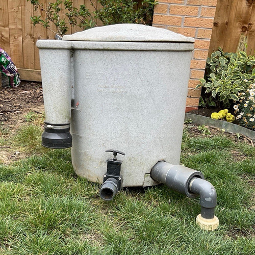 Large koi pond - large, filtration