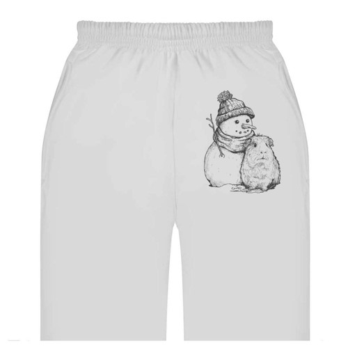 Guinea pig snowman adult - &,