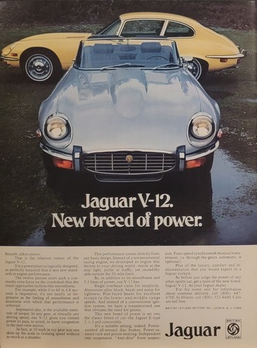 1973 jaguar v12 type - 1973, e