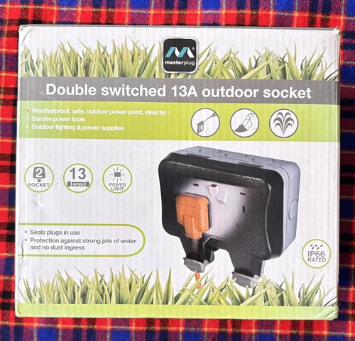 Masterplug ip55 13a - ip55, 2-gang