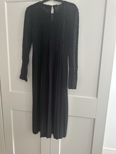 Zara Ladies Black Pleated Lace