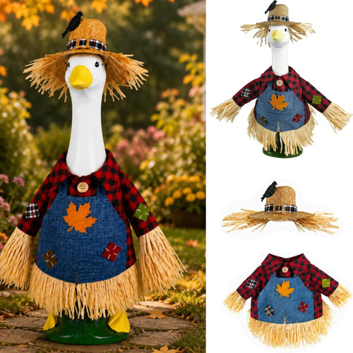 Scarecrow porch goose - scarecrow, outfits