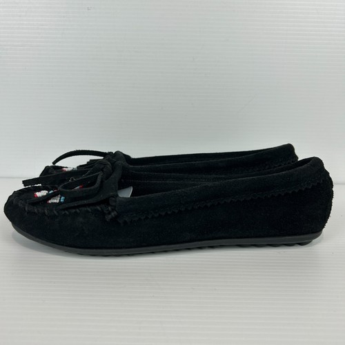 Minnetonka moccasins black - moccasins,