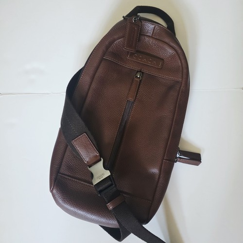 Coach brown pebbled leather - coach,
